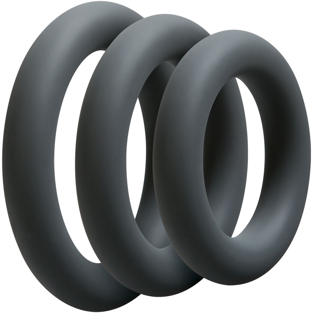Doc Johnson dikke cockring set - Grijs