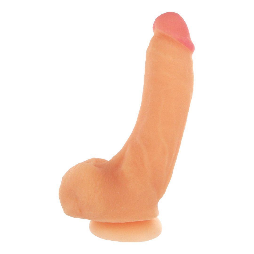 XR Brands Girthy George dildo met zuignap - 22,9 cm - Vlees