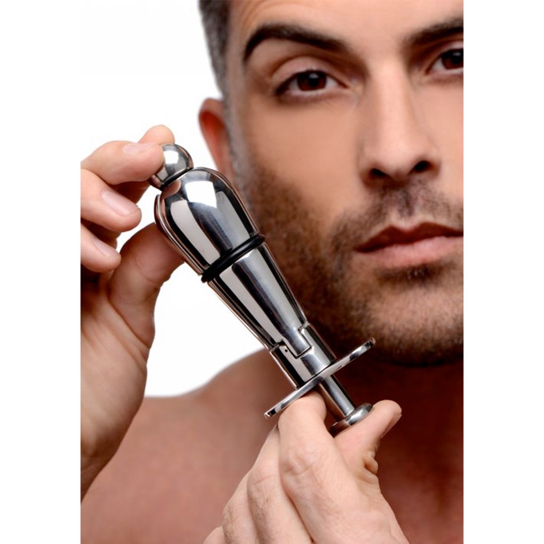XR Brands Petite Butt Lock - Afsluitbare RVS buttplug