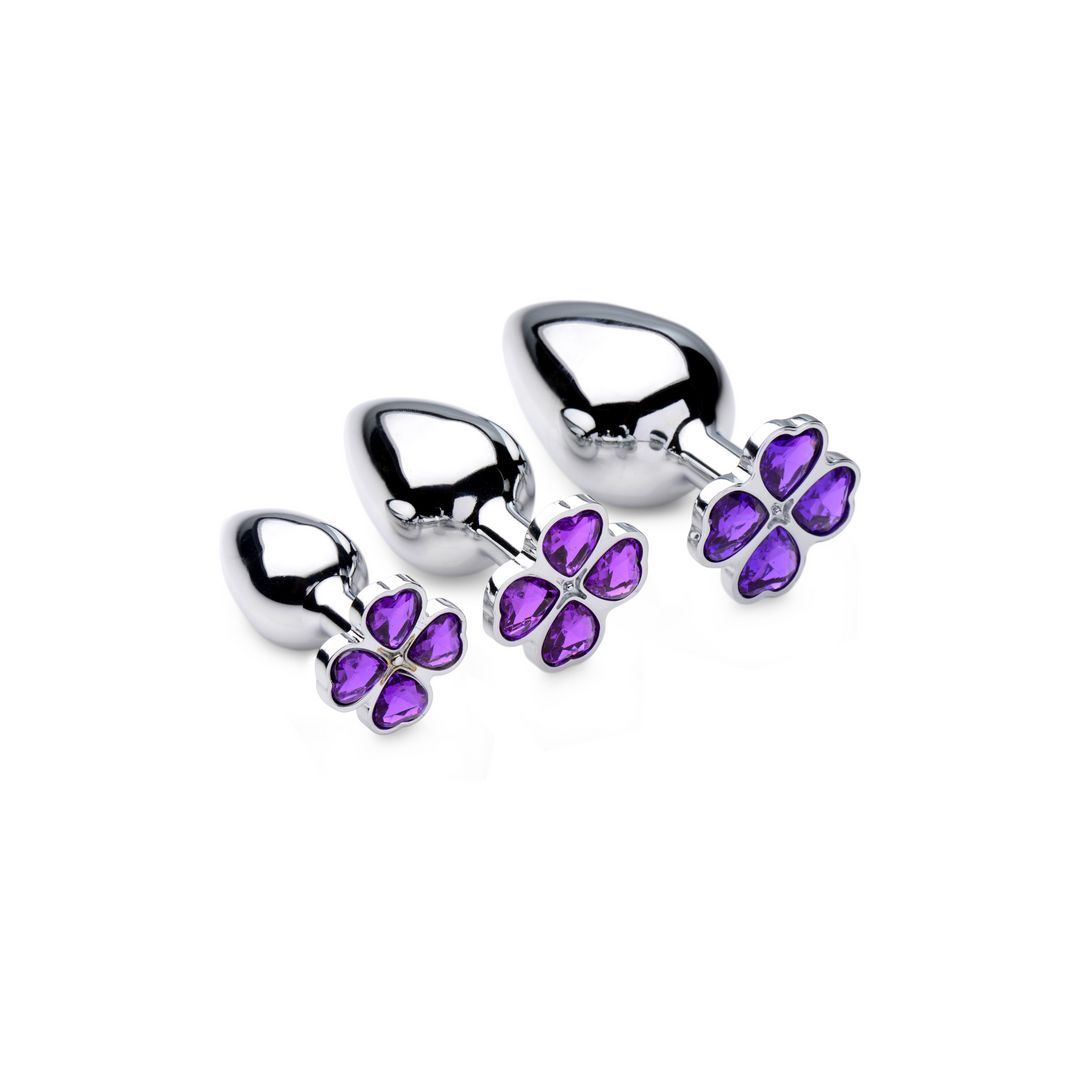 XR Brands Violet Flower - Buttplug set - 3 stuks