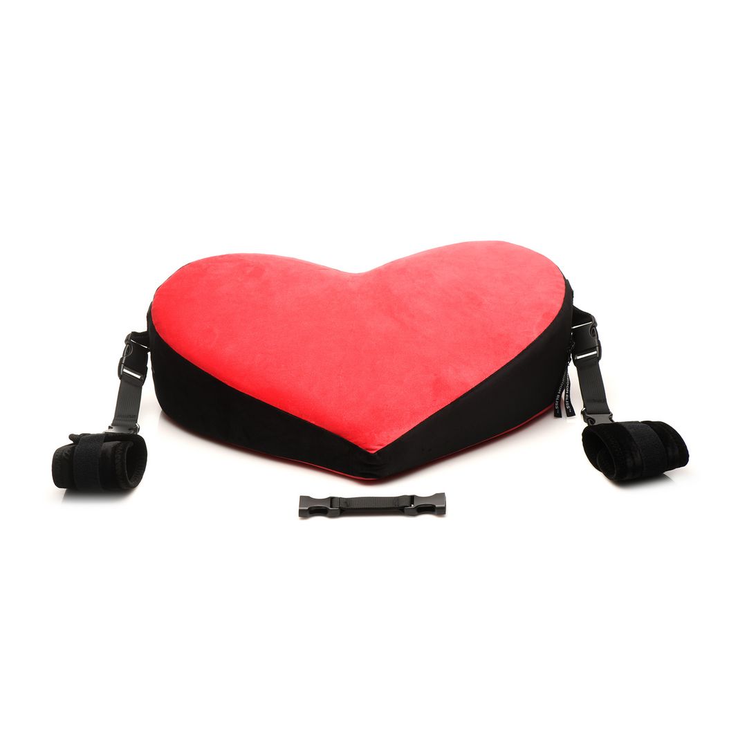 XR Brands Bondage Love Pillow - Zwart/Rood