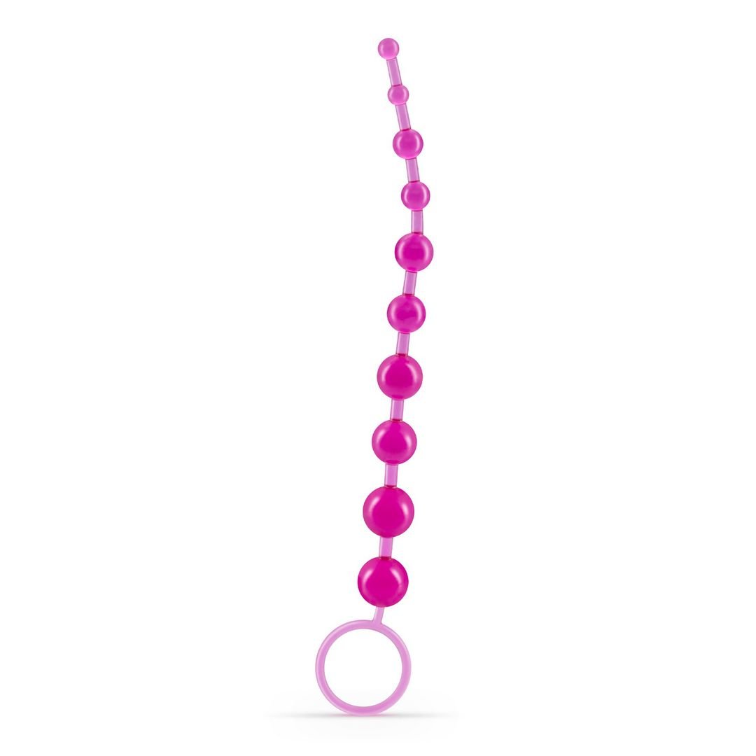 Crushious Basic anal beads - Ketting met 10 kralen - Roze