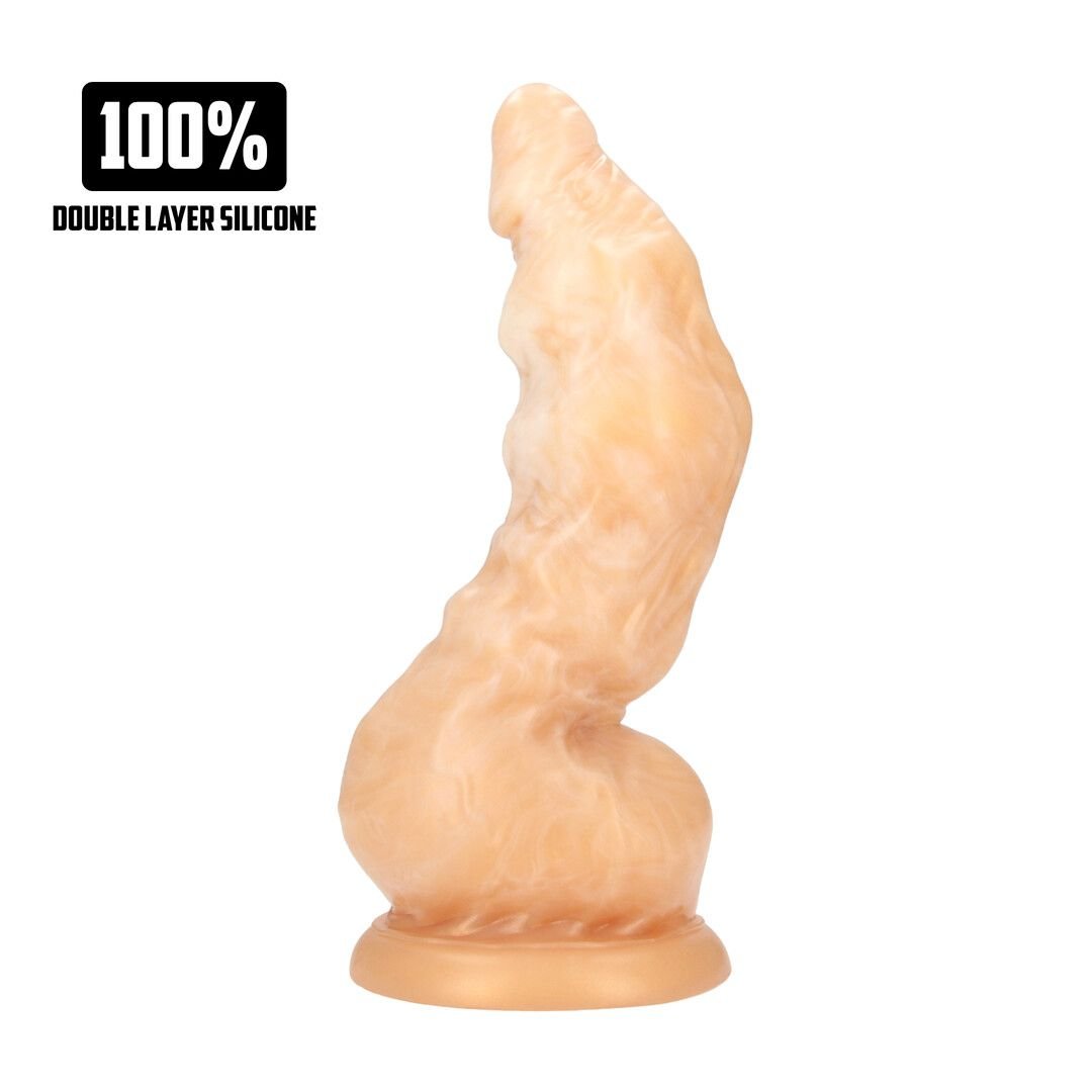 Fiction Cocks Golden Alien Invader - Siliconen dildo - Goud
