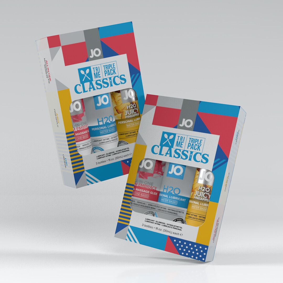 JO Tri-Me Triple Pack - Classics - Cadeauset met drie glijmiddelen - 30 ml