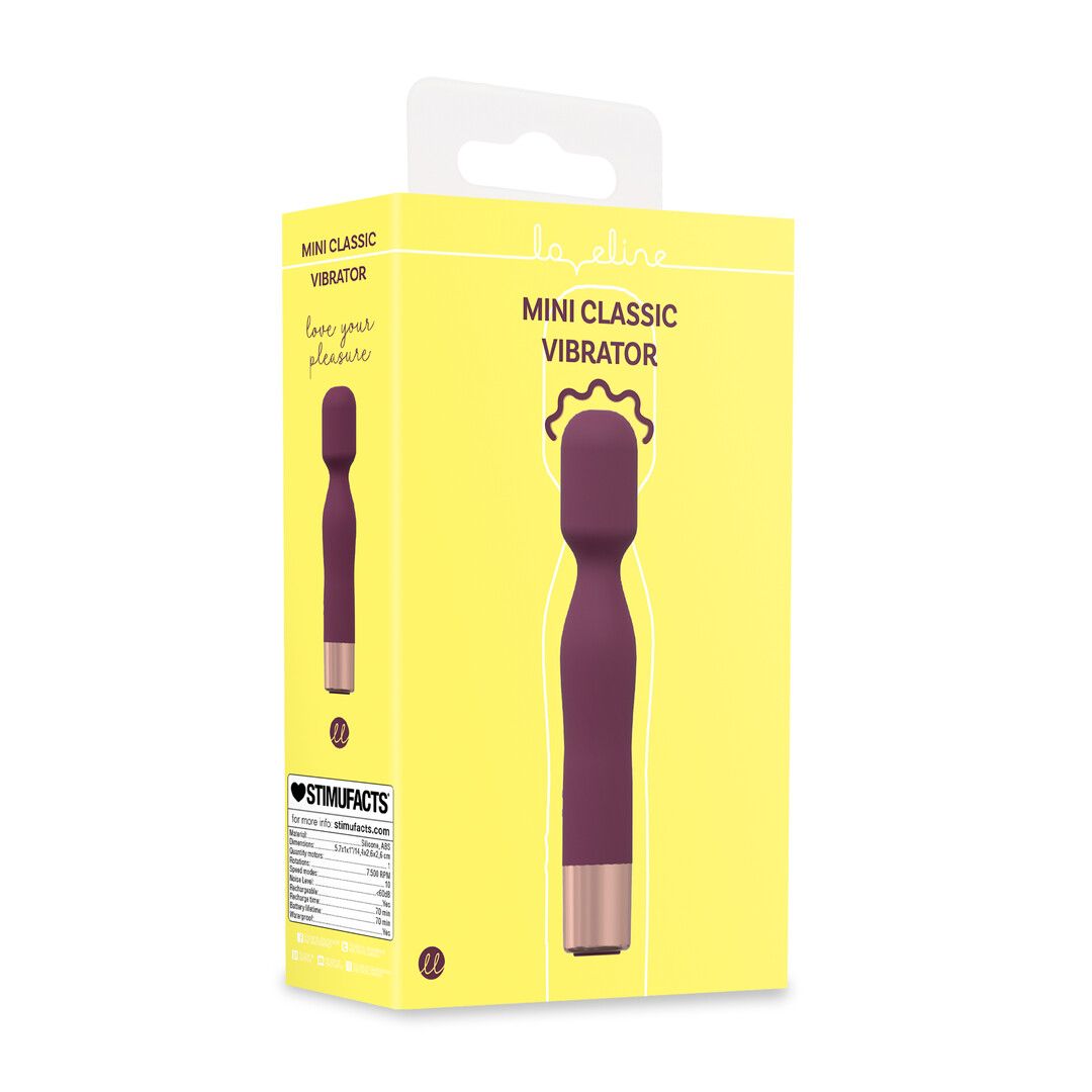 Loveline Mini Classic wand vibrator - Bordeaux