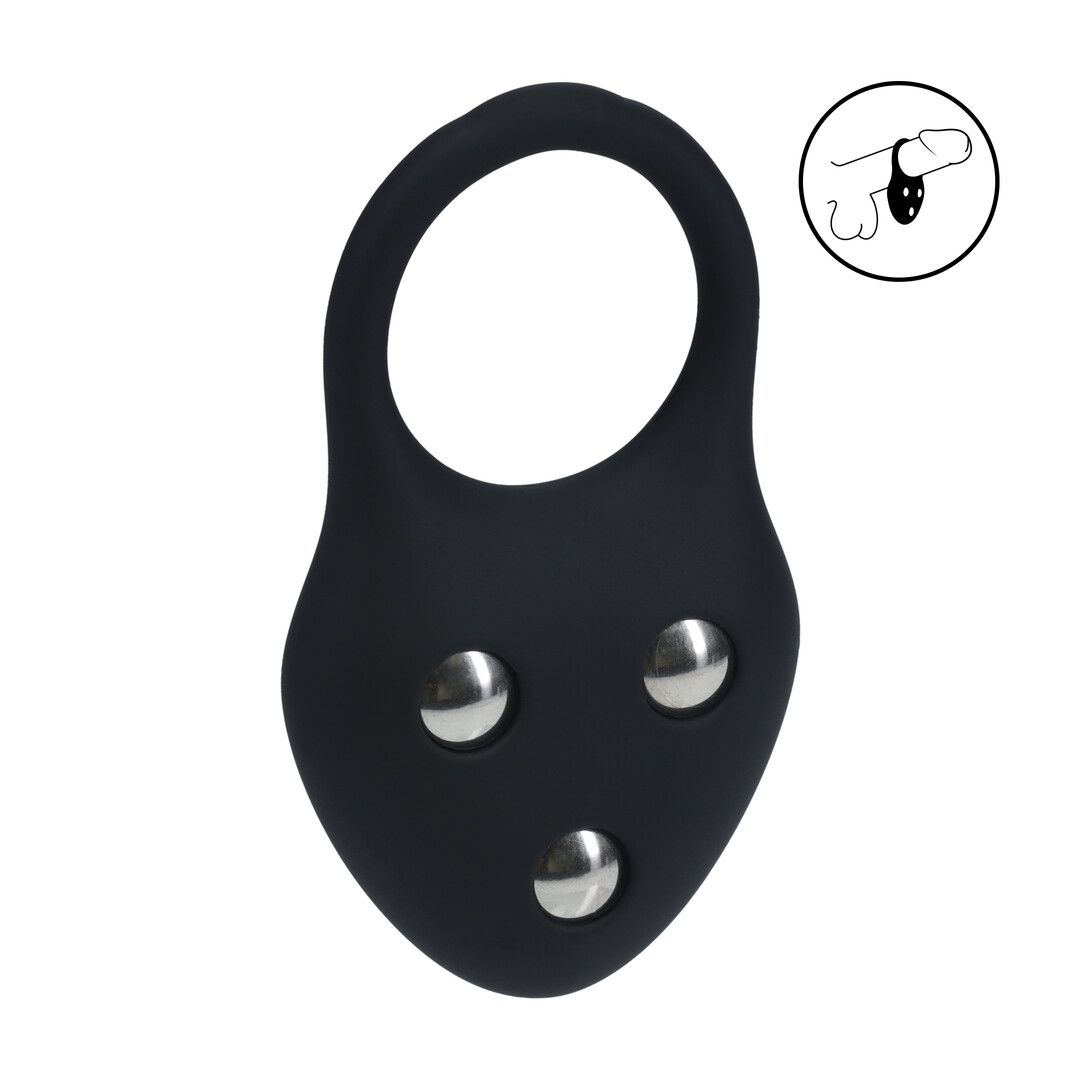 Levelz siliconen training cockring - L - Zwart