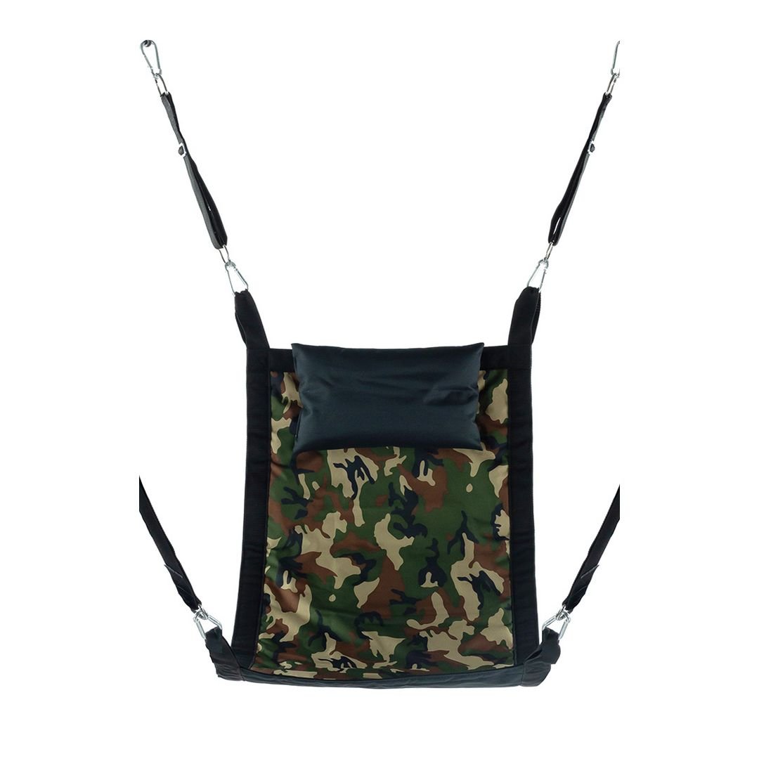 Mr. Sling Rechthoekige canvas sling met 4 punten - Groen