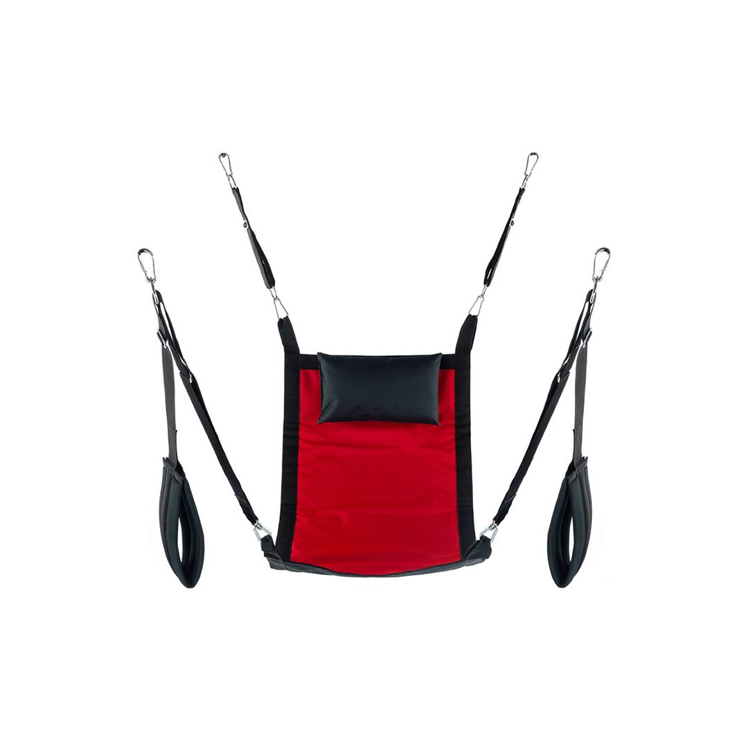 Mr. Sling Rechthoekige canvas sling met 4 punten - Rood