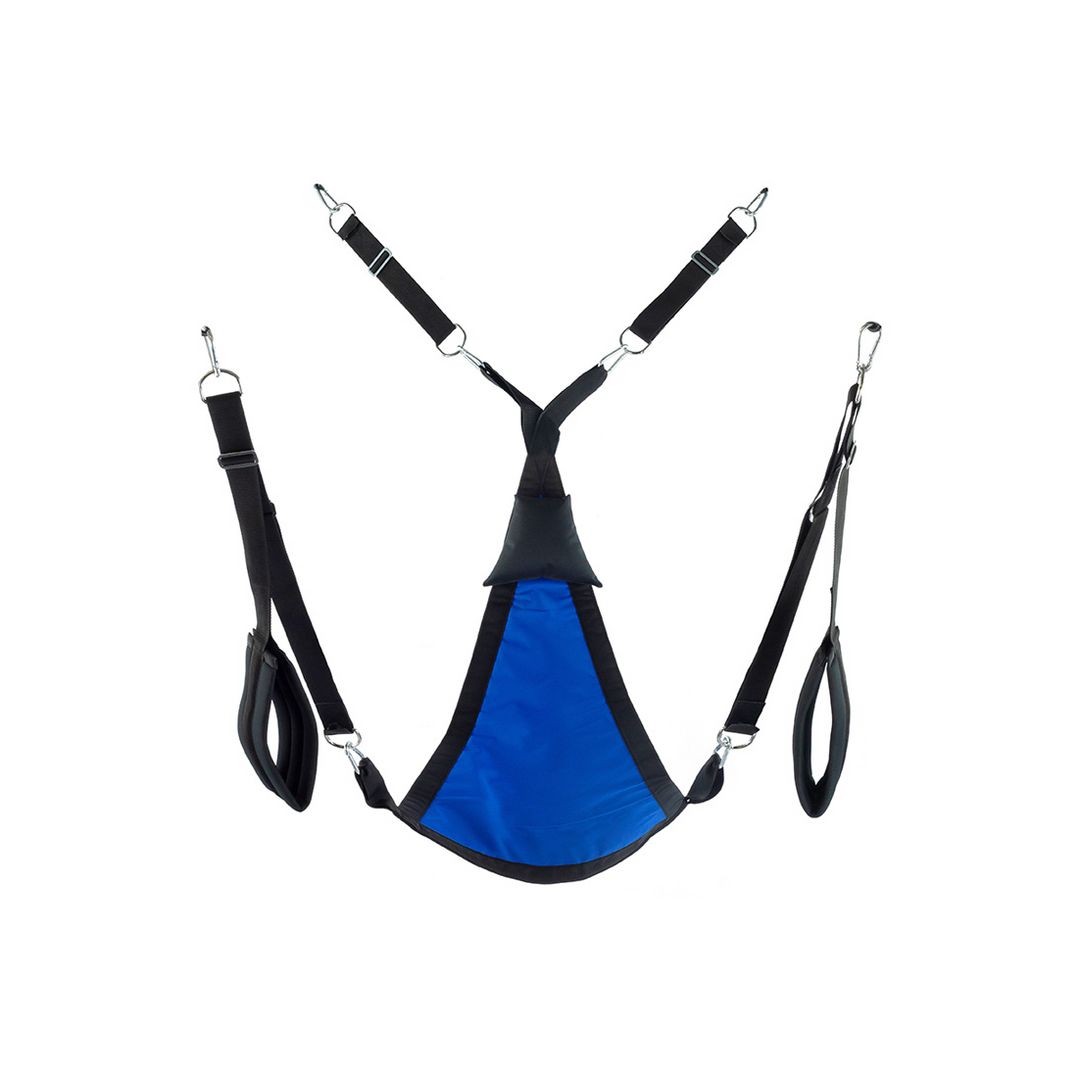 Mr. Sling Triangle Canvas Sling met 3 of 4 ophangpunten - Blauw