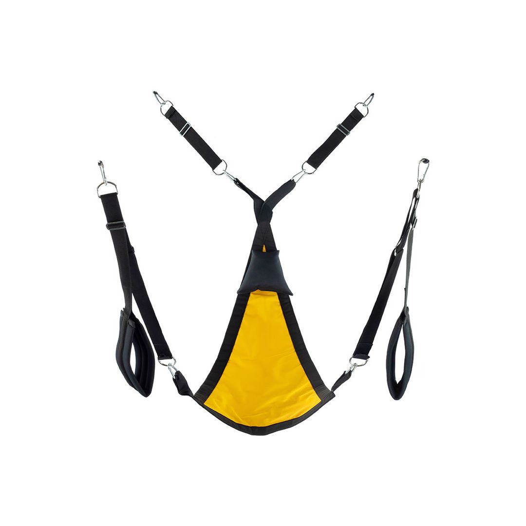 Mr. Sling Triangle Canvas Sling met 3 of 4 aankoppelingspunten - Geel