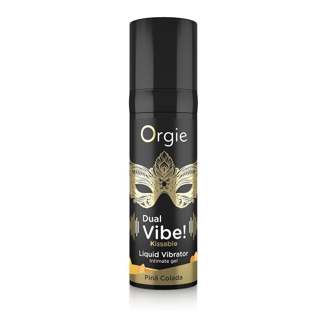 Orgie Dual Vibe! Kusbare vloeibare vibrator - Pina Colada - 15 ml