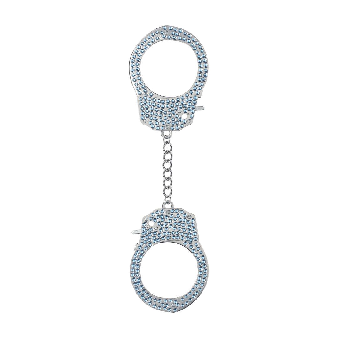 Ouch! Heavy-Duty Diamond Handboeien - Blauw