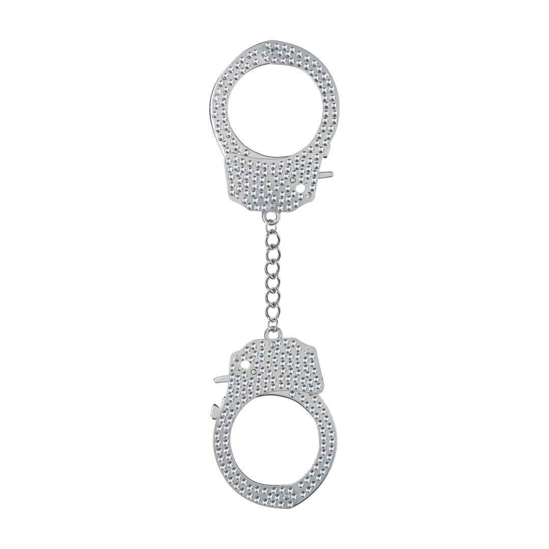 Ouch! Heavy-Duty Diamond Handboeien - Zilver
