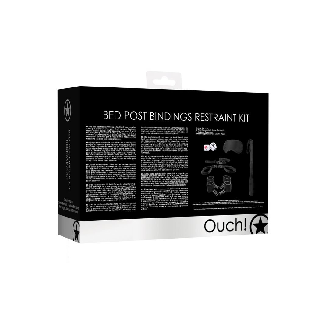 Ouch! Bed Post Bindings Boeienset - Zwart