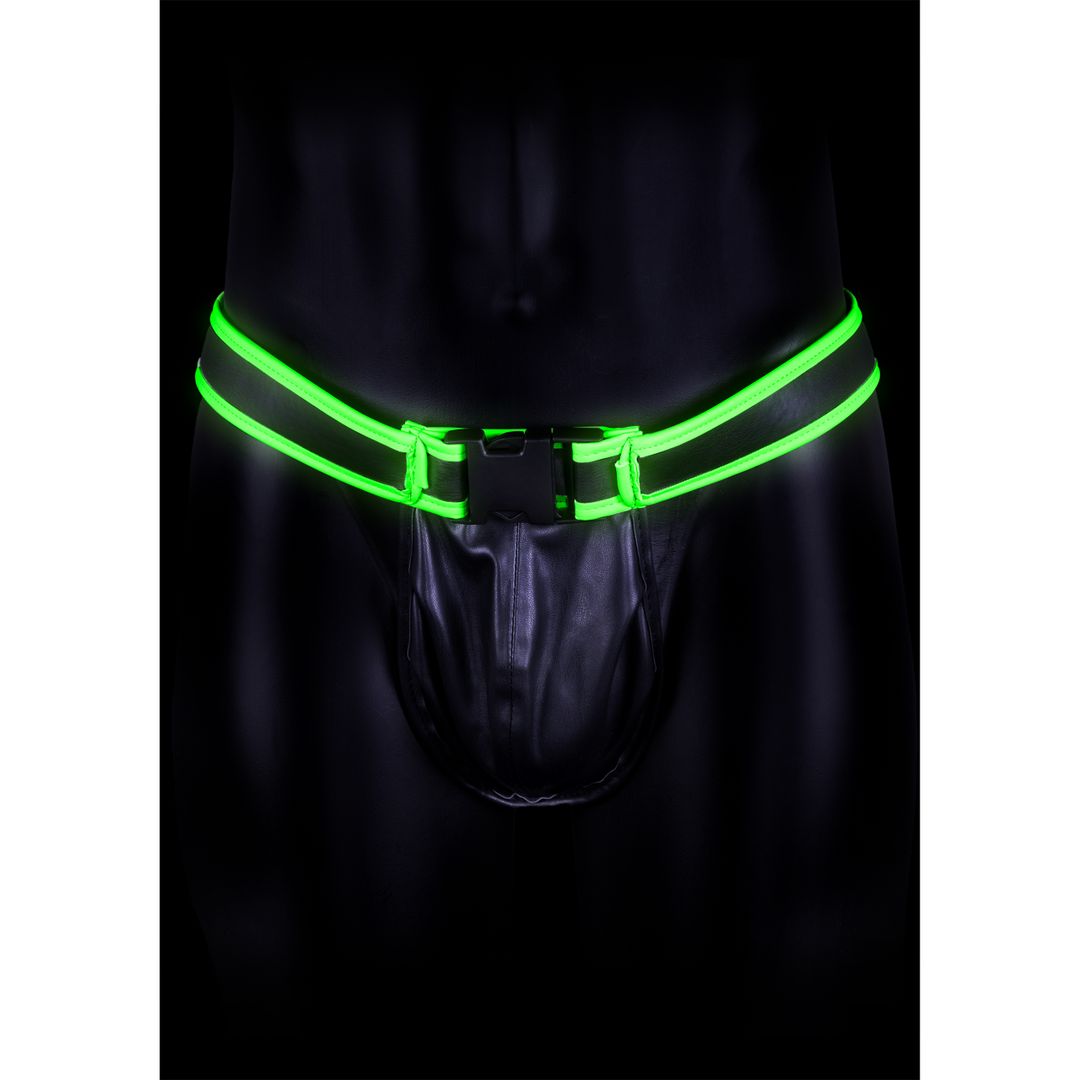 Ouch! jockstrap met gesp - Glow in the Dark