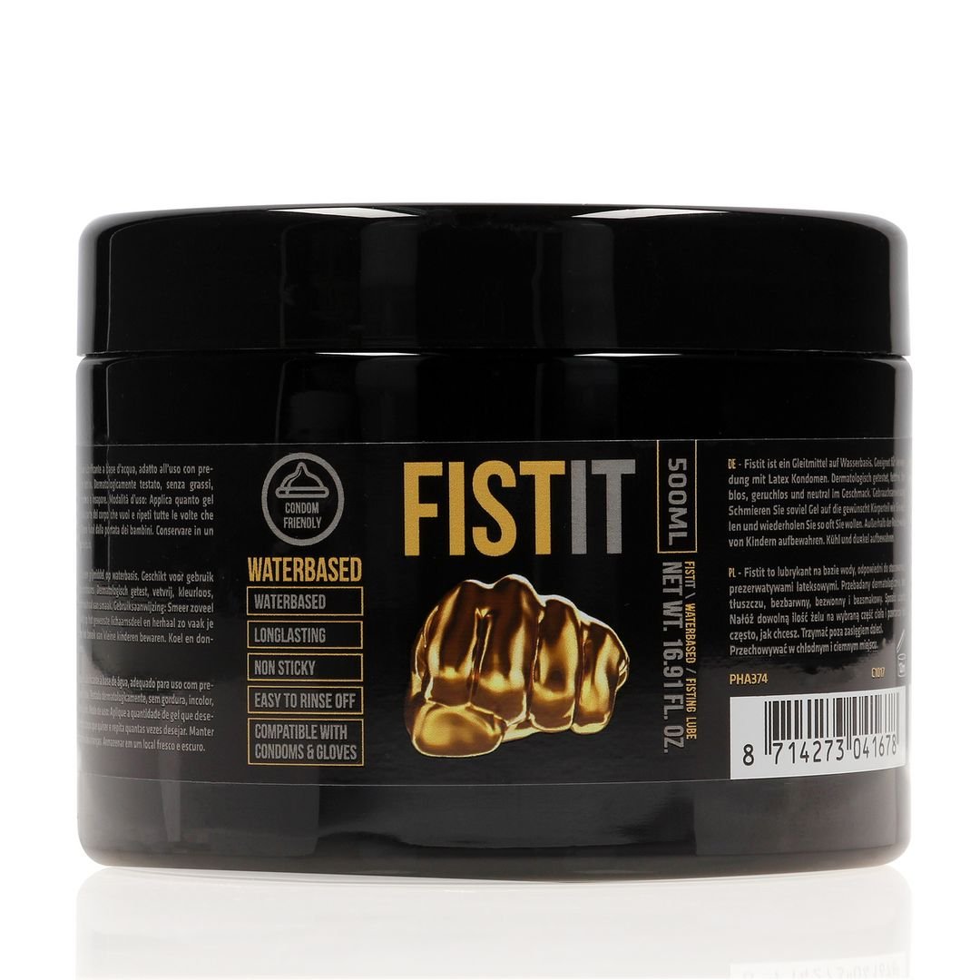 Fist It Glijmiddel op waterbasis - 500 ml - Zwart