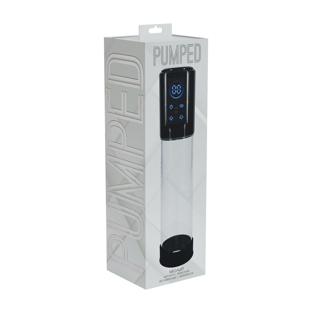 Pumped MegaLift - Automatische waterdichte penispomp - Zwart