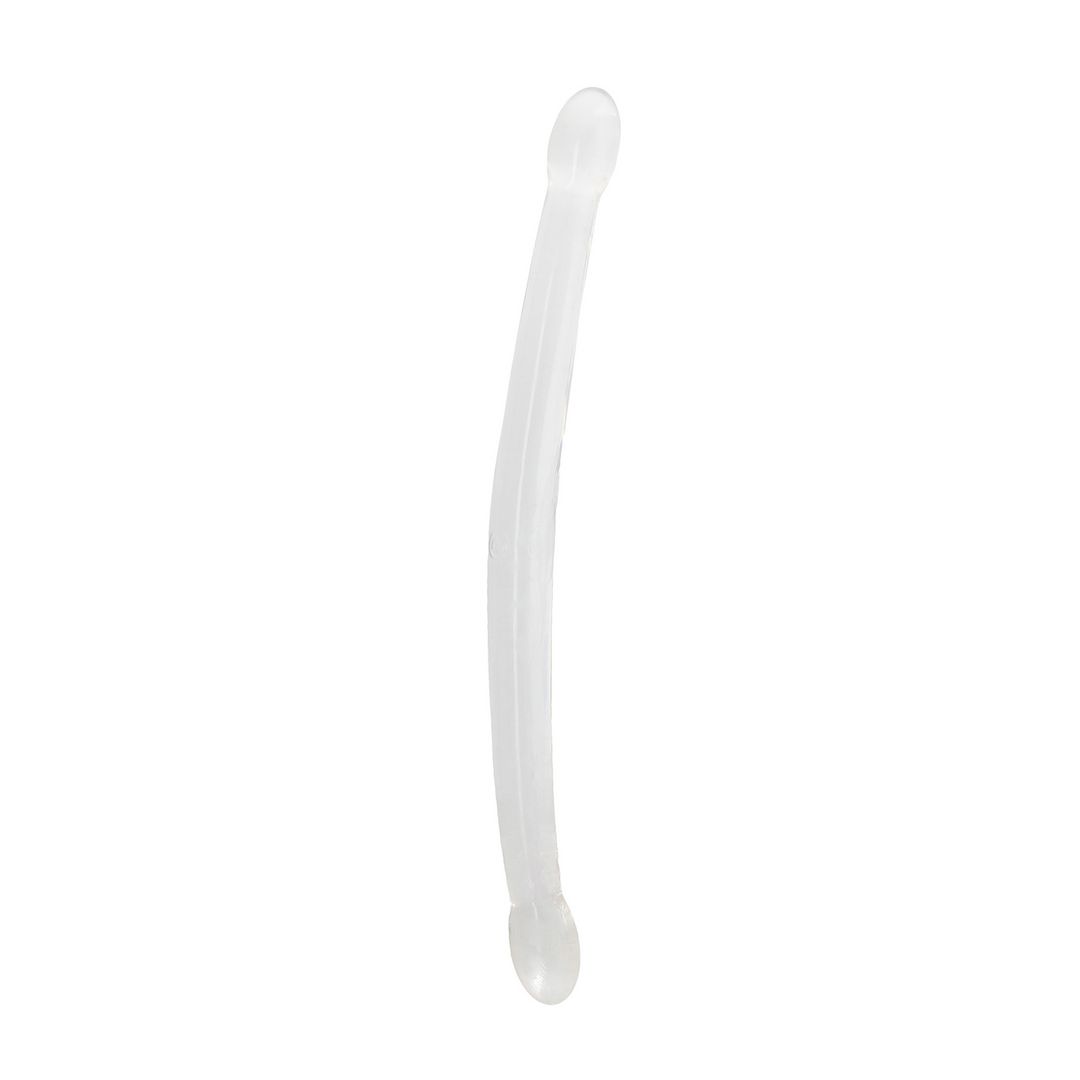RealRock Niet-realistische dubbele dildo - 42 cm - Transparant