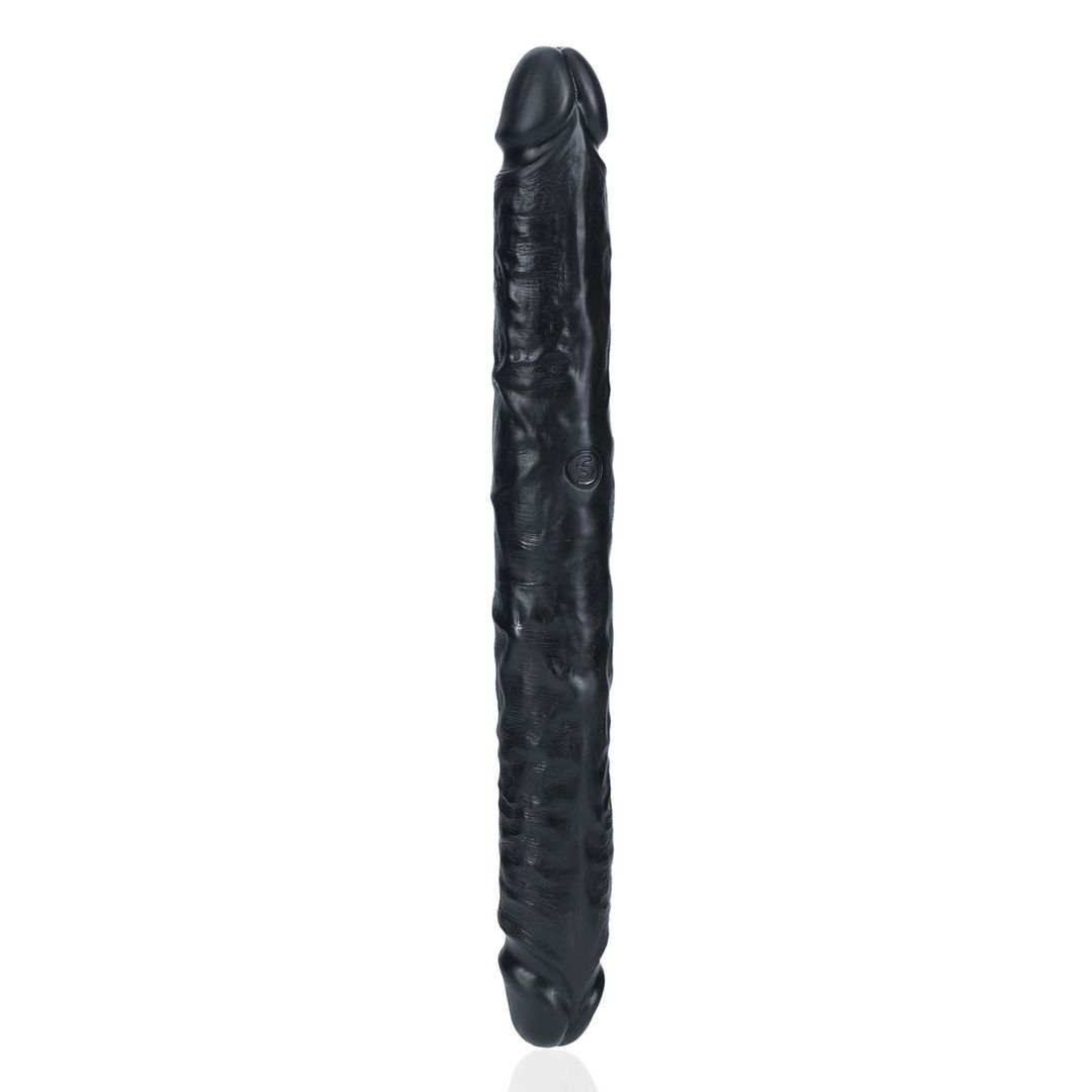 RealRock Slim Dubbele dildo - 30,5 cm - Zwart