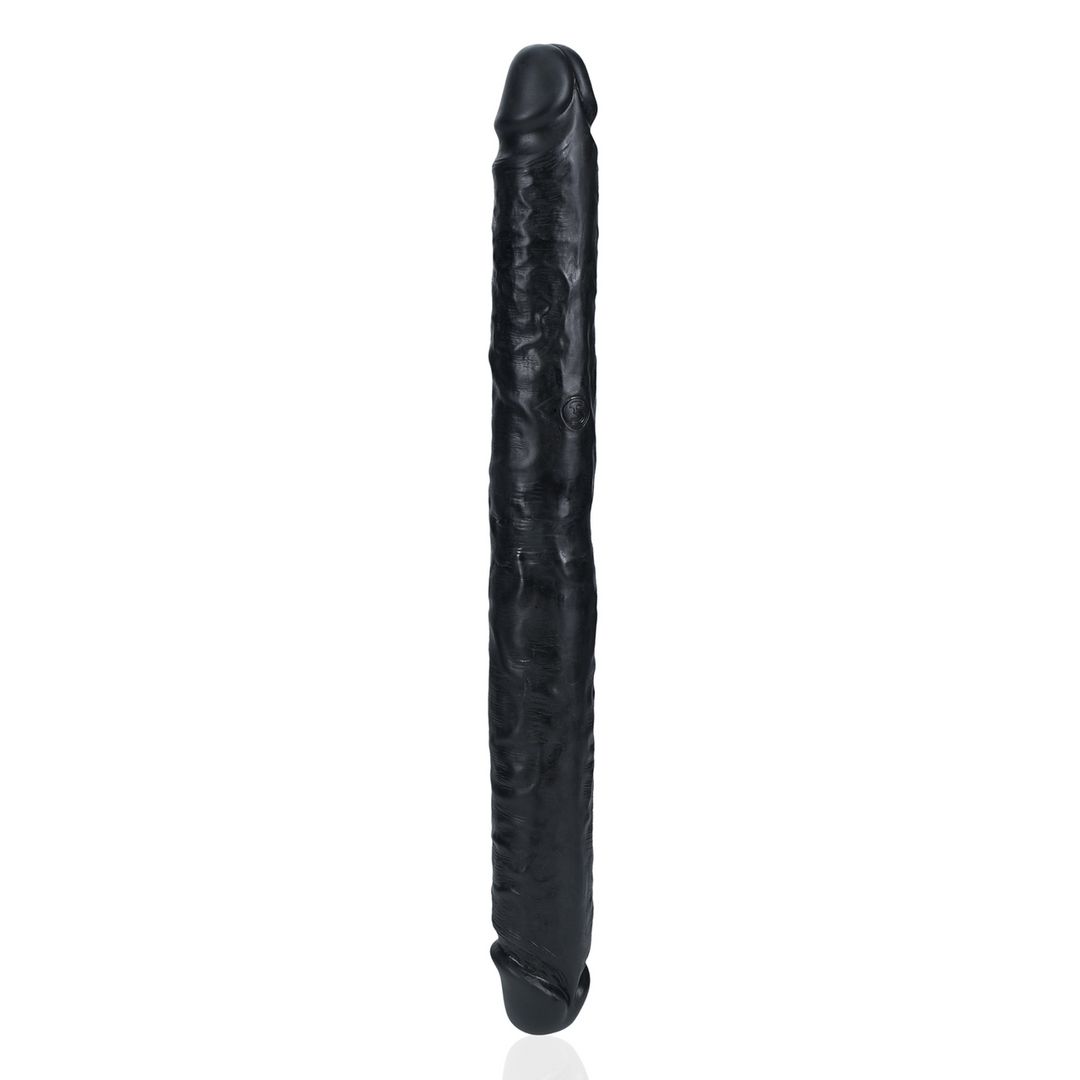 RealRock Slim Dubbele dildo - 35,6 cm - Zwart