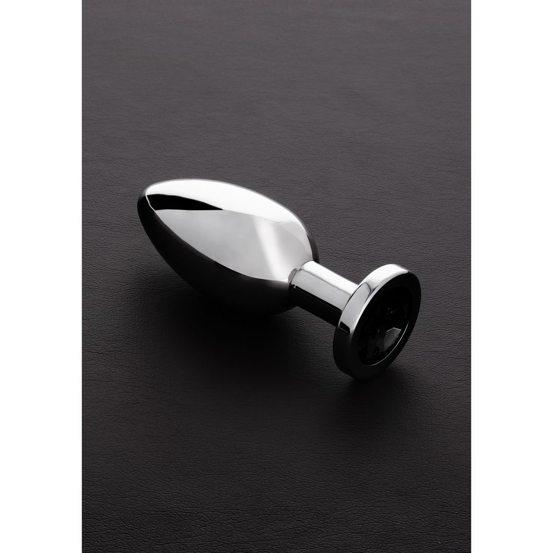 Steel Buttplug met juwelen - Groot - Variant 2