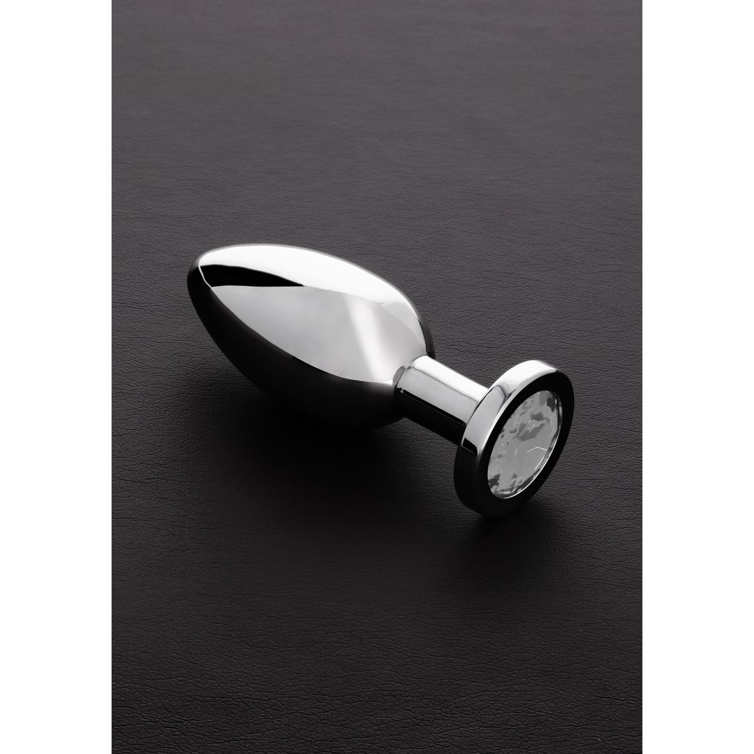 Steel Buttplug met juwelen - Groot - Variant 1