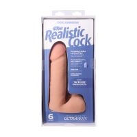 Doc Johnson Realistic Cock met ballen - Afneembare Vac-U-Lock zuignap - ULTRASKYN - 16,5 cm - Vanille, afbeelding 6