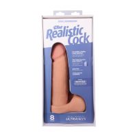Doc Johnson Realistic Cock met ballen - Afneembare Vac-U-Lock zuignap - ULTRASKYN - 21 cm - Vanille, afbeelding 6