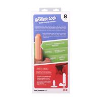Doc Johnson Realistic Cock met ballen - Afneembare Vac-U-Lock zuignap - ULTRASKYN - 21 cm - Vanille, afbeelding 7