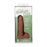 Doc Johnson Realistic Cock met ballen - Afneembare Vac-U-Lock zuignap - ULTRASKYN - 21 cm - Karamel, afbeelding 6