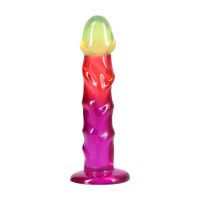 Doc Johnson Classic Dong - 19,1 cm - Regenboog, afbeelding 6