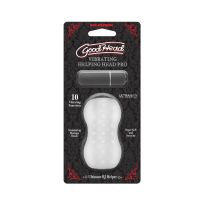 Doc Johnson GoodHead - Helping Head Pro - Vibrerende masturbator sleeve - Frost, afbeelding 2