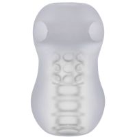 Doc Johnson GoodHead - Helping Head Pro - Vibrerende masturbator sleeve - Frost, afbeelding 3