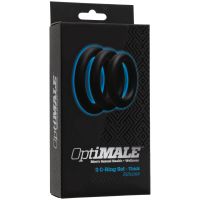 Doc Johnson Dikke Cockring Set - Zwart, afbeelding 2