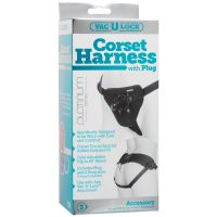 Doc Johnson Platinum Corset harnas met plug, afbeelding 3