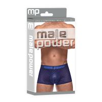 Male Power Diamond Mesh mini short - S - Marineblauw, afbeelding 2