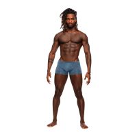 Male Power Inter-mingle mini short - L - Blauw
