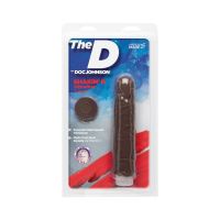 Doc Johnson Shakin' D - Vibrerende Realistische ULTRASKYN Dildo - 18 cm - Chocolate, afbeelding 2