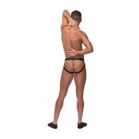 Male Power Jockstrap met cockring en zwarte cockring - Bordeaux, afbeelding 2