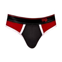 Male Power Retro Sport panel string - Zwart/Rood, afbeelding 5