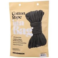 Doc Johnson Katoenen Touw - 9,8 m - Zwart, afbeelding 4