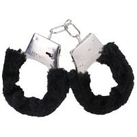 Doc Johnson Pluche handboeien - Zwart, afbeelding 4