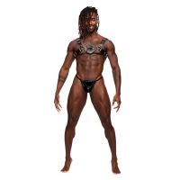 Male Power Libra - harnas van imitatieleer - One size - Zwart