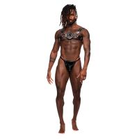 Male Power Libra - harnas van imitatieleer - One size - Zwart, afbeelding 3