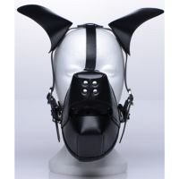 XR Brands Pup - Puppy Play Masker met Ademende Ball Gag, afbeelding 3