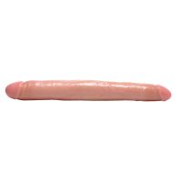 XR Brands Realistische Dubbele dildo - 44,5 cm - Naturel