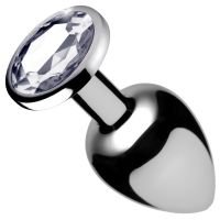 XR Brands Booty Sparks - Juwelen anaalplug met kristal - Klein - Helder, afbeelding 4