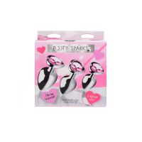 XR Brands Pink Heart - Buttplug Set - 3 Stuks, afbeelding 2
