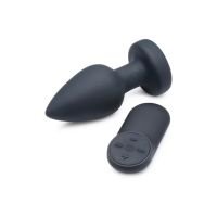 XR Brands Silicone Vibrating LED buttplug - Medium, afbeelding 3