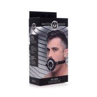 XR Brands Pie Hole - Siliconen ringgag met plug, afbeelding 2